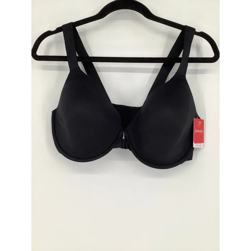 SPANX Sz 40D Black Bra-llelujah! Lightly Lined Full Coverage Bra Lingerie O16-15 - Picture 3 of 9